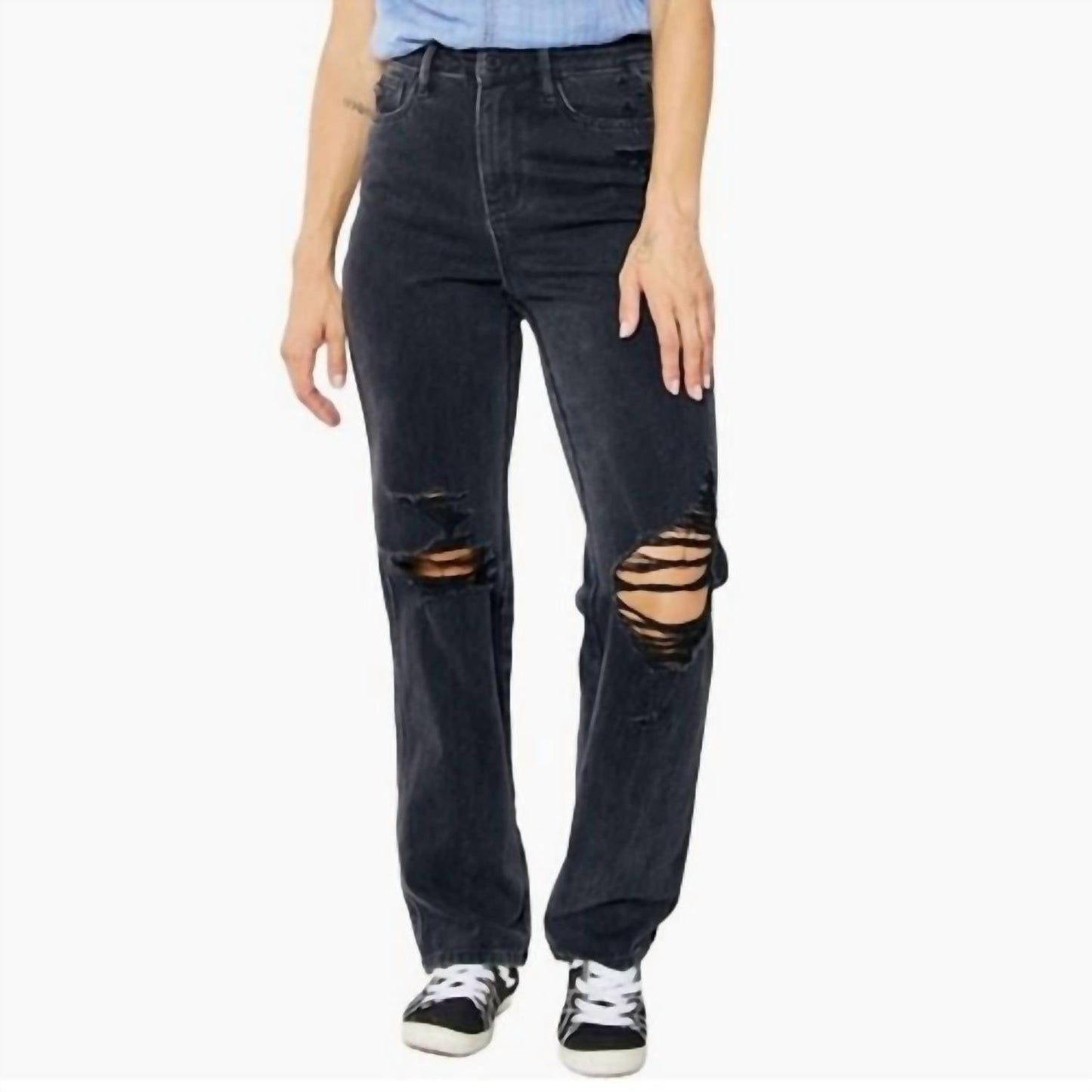 Judy Blue - Women's 90's Straight Rigid Magic Jeans