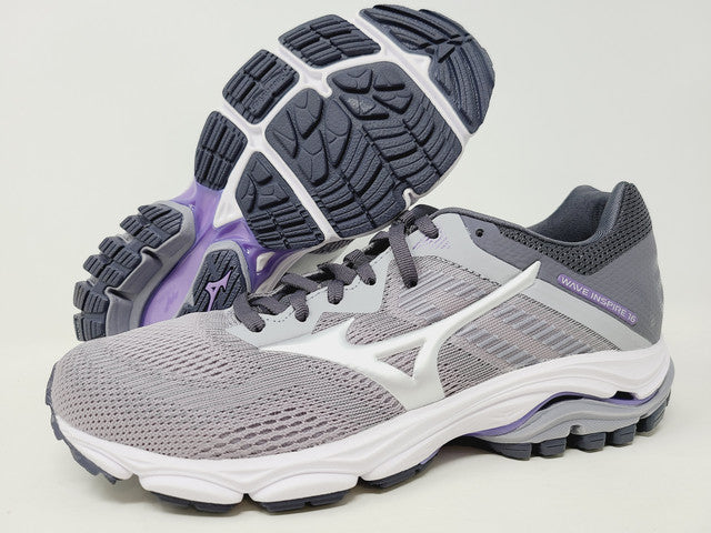 Mizuno Women's Wave Inspire 16 Road Running Shoes Silver Size 6.5 B(M) Us