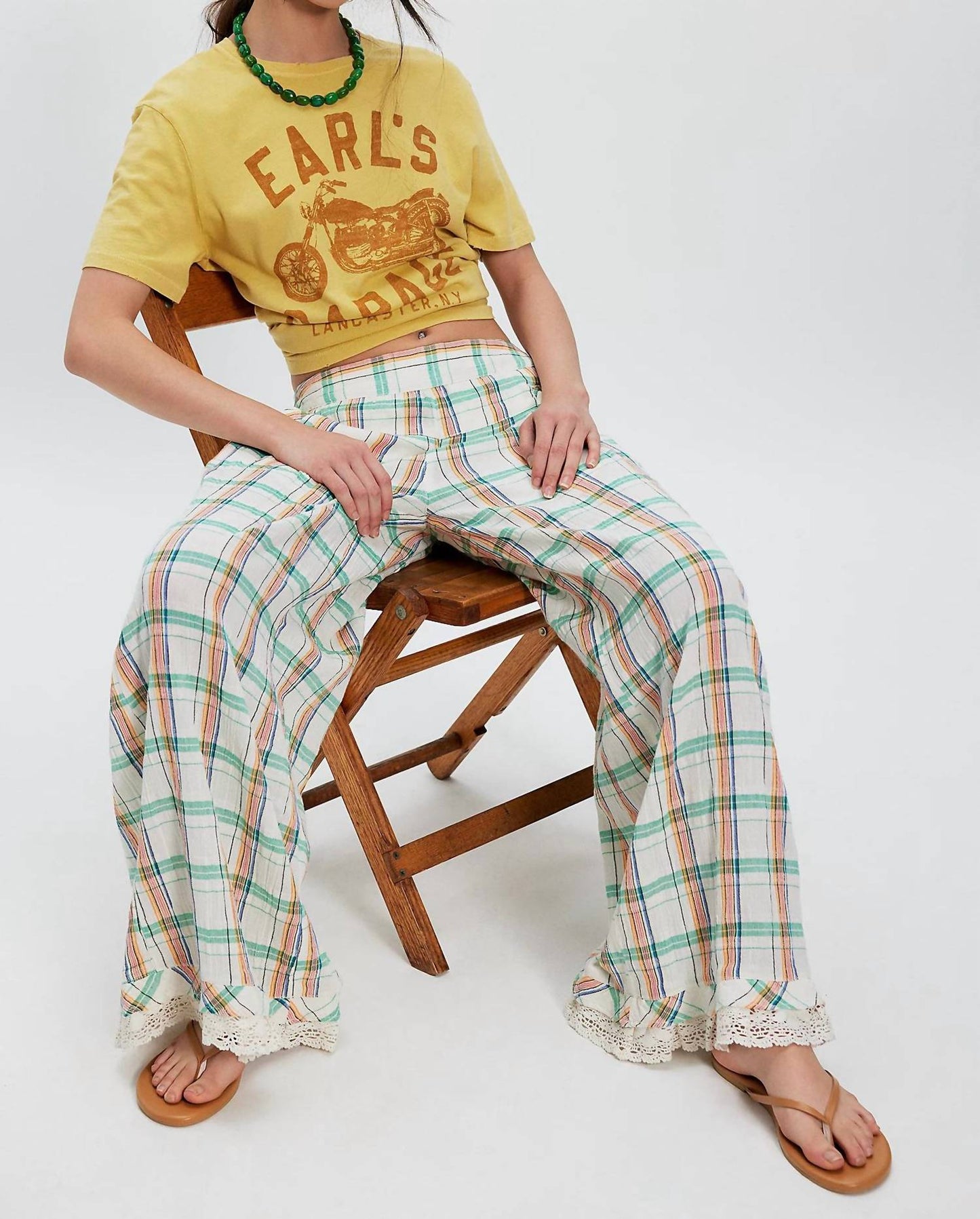 Free People - HOUR GLASS WIDE LEG PANTS