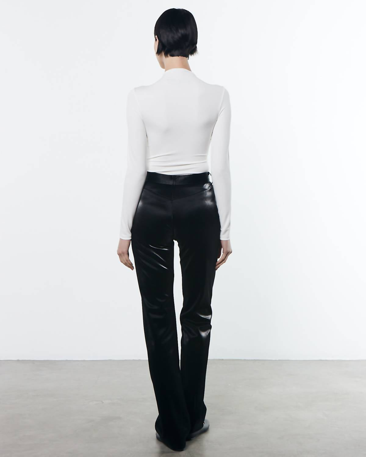 Enza Costa - MATTE JERSEY L/S WRAP BODYSUIT