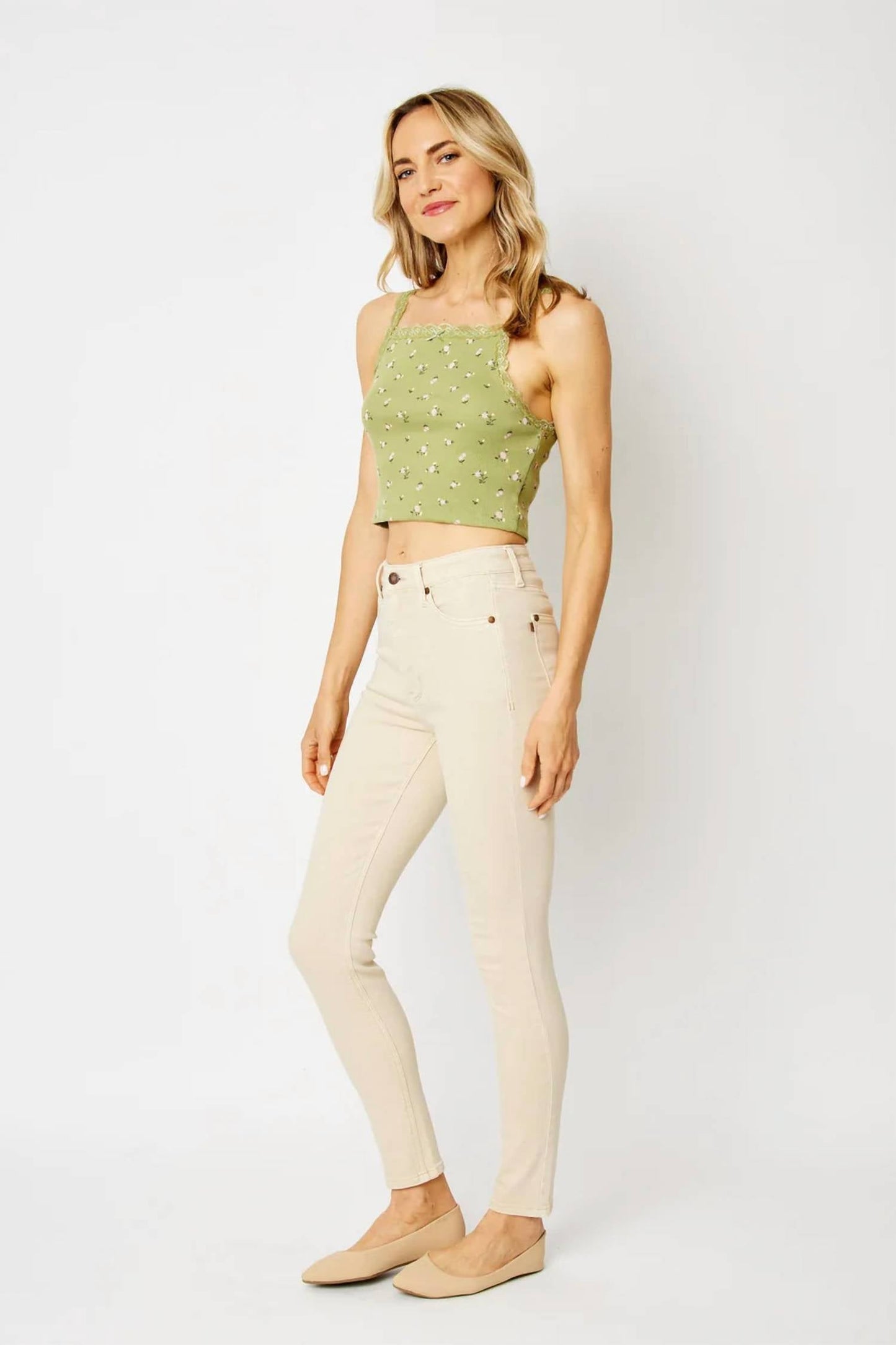Judy Blue - High Waist Garment Dyed Tummy Control Skinny Jeans