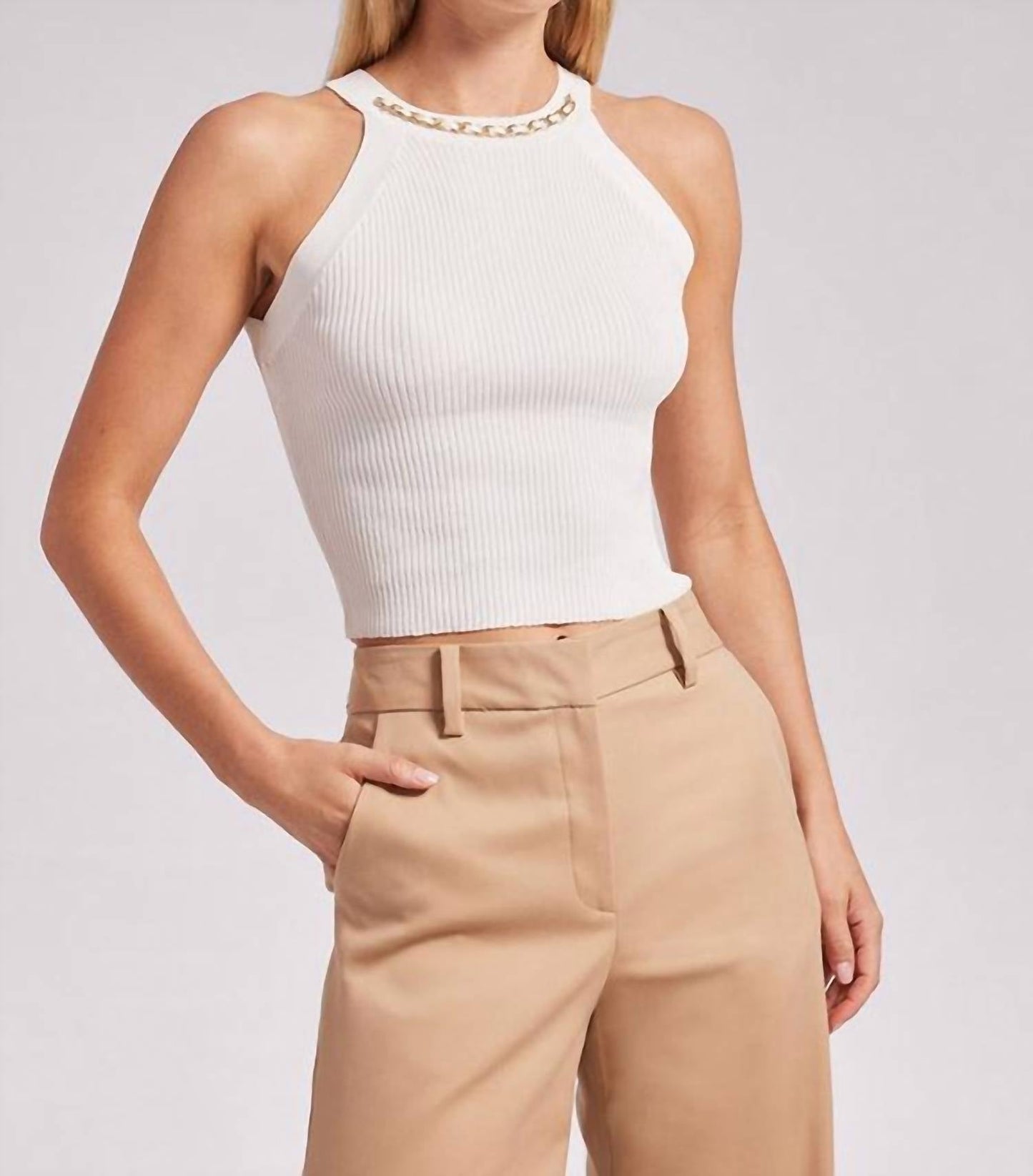 Generation Love - Tulip rib halter top