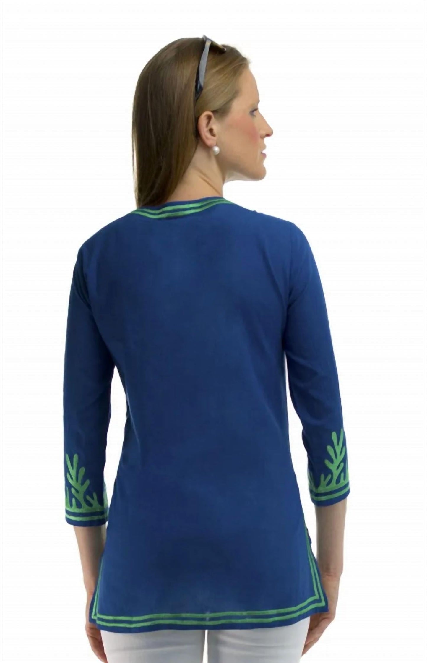 Gretchen Scott - Cotton Embroidered Reef Tunic Top