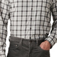 Rodd & Gunn Boltons Trim Fit Check Cotton Flannel Button-Up Shirt In Ash Size Large