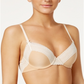 Heidi by Heidi Klum Women's Smooth Marl Lace T-Shirt Bra Beige Size 38D