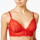 Heidi By Heidi Klum Women's Sheer Natural Lift Soft Cup Bra Red Size Small
