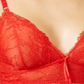 Heidi By Heidi Klum Women's Sheer Natural Lift Soft Cup Bra Red Size Small