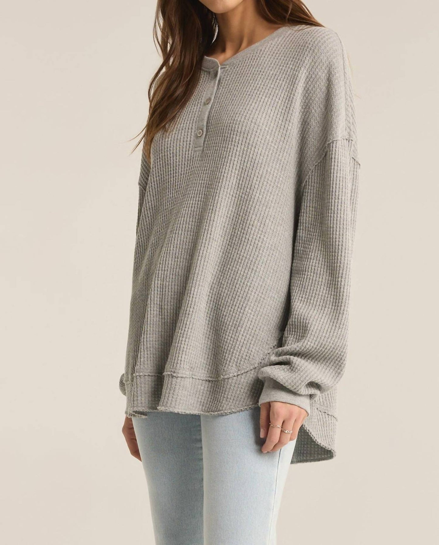 Z Supply - Jax Cozy Waffle Henley Long Sleeve