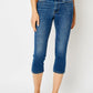 Judy Blue - Slim Fit Capri With Side Slit Jeans