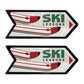 Metal Ski Lessons Sign (Set of 2)