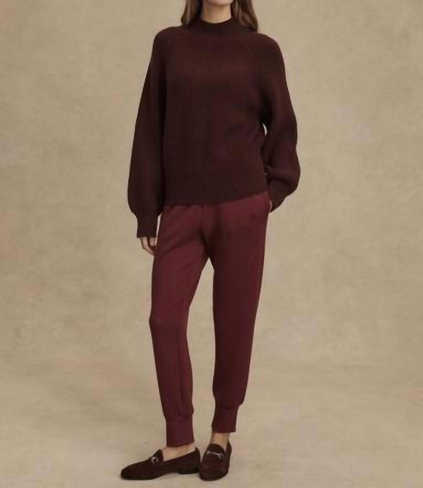 Varley - Martina High Neck Rib Knit Sweater