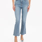 7 For All Mankind - Pre-loved High Rise Skim Kick With Raw Cut Jeans
