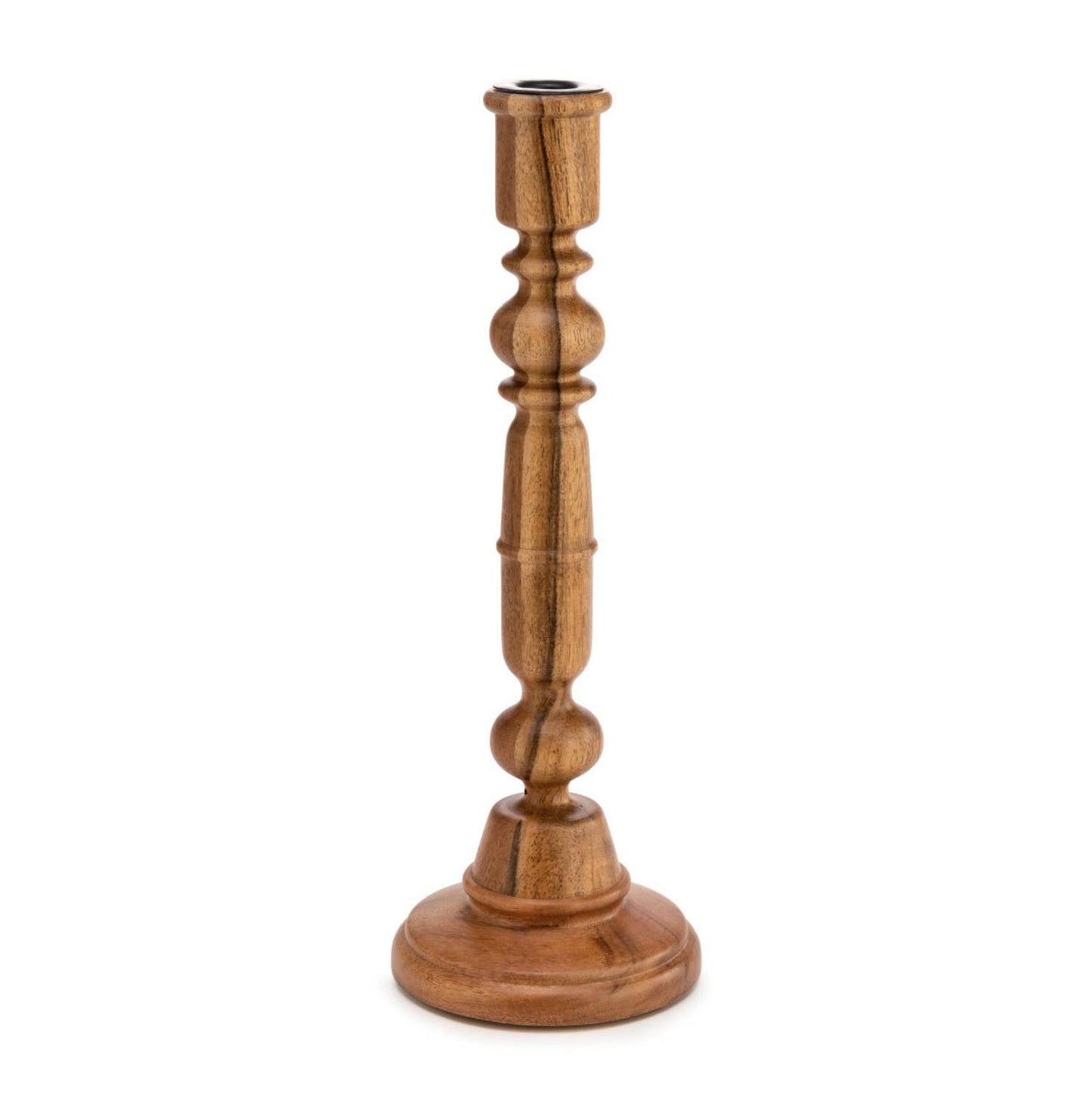 Demdaco - Turned Wood Candleholder
