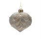 Beaded Glass Ball and Onion Christmas Ornaments - 3.5" - Silver and Gold - 12ct
