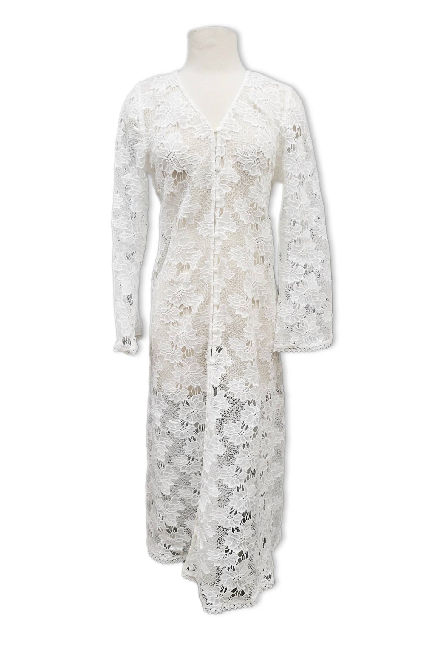 Paparazzi - Women's Lace Maxi Duster
