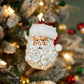 Glass Santa Head Ornament (Set of 12)