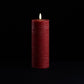 FIA Wick Red Pillar Candle (Set of 2)