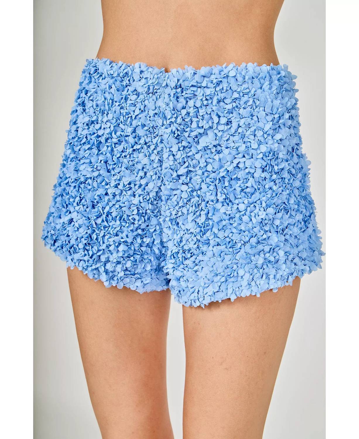 2.7 August Apparel - 3d Floral Mini Shorts