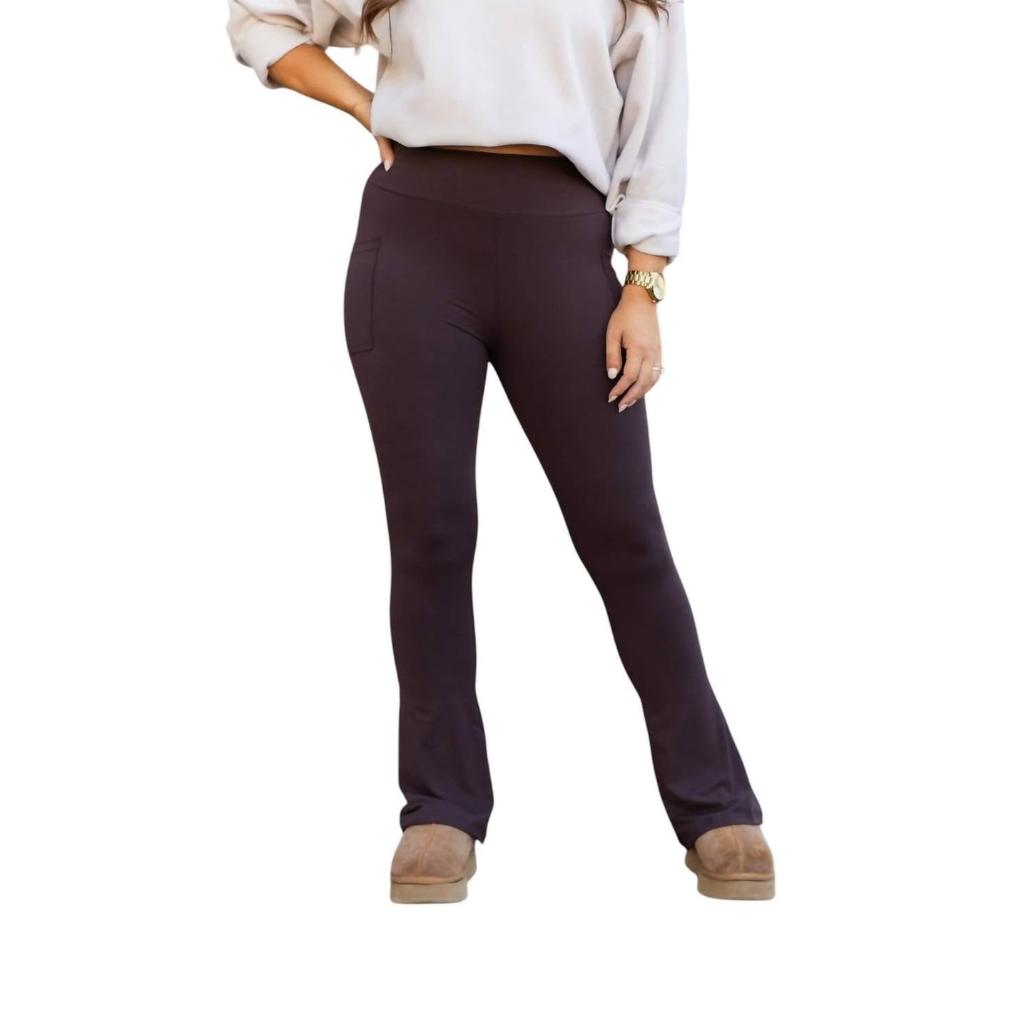 Julia Rose - Brandy Flare Leggings with Pockets