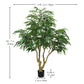 7FT Artificial Willow Tree Indoor Faux Greenery Plant