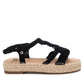 Xti - Women's Crossed Macrame Sandals