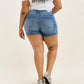 Judy Blue - High Waist Star Splatter Slim Denim Short