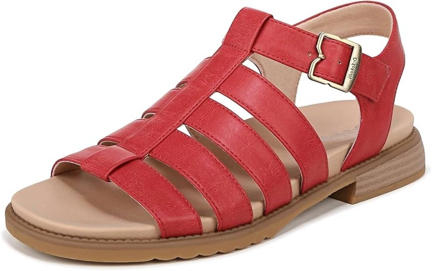 Dr. Scholl'S - Women's A Ok Rounded Open Toe Ankle Strap Flats Sandals