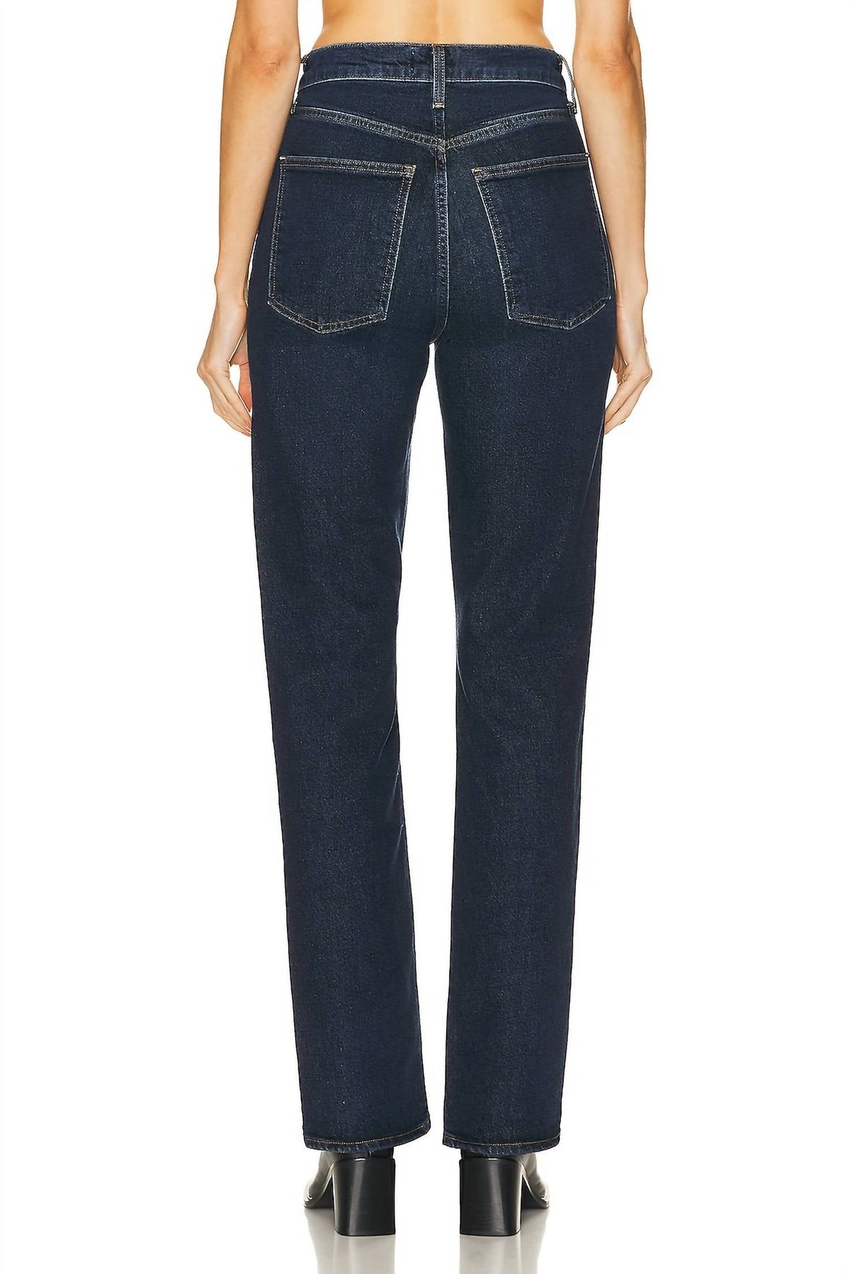 Agolde - High Rise Stove Pipe Soft Stretch Skinny Jeans