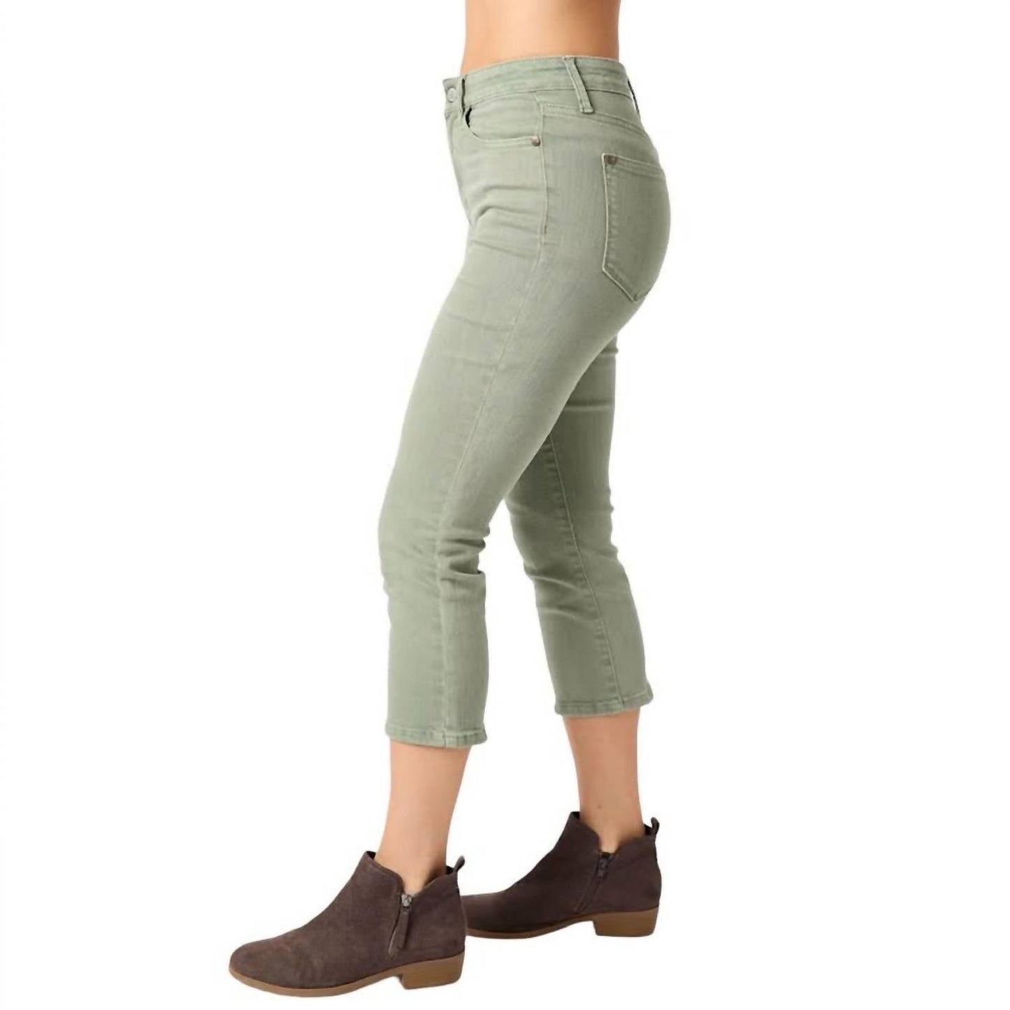 Judy Blue - Mid Rise Capri Jeans