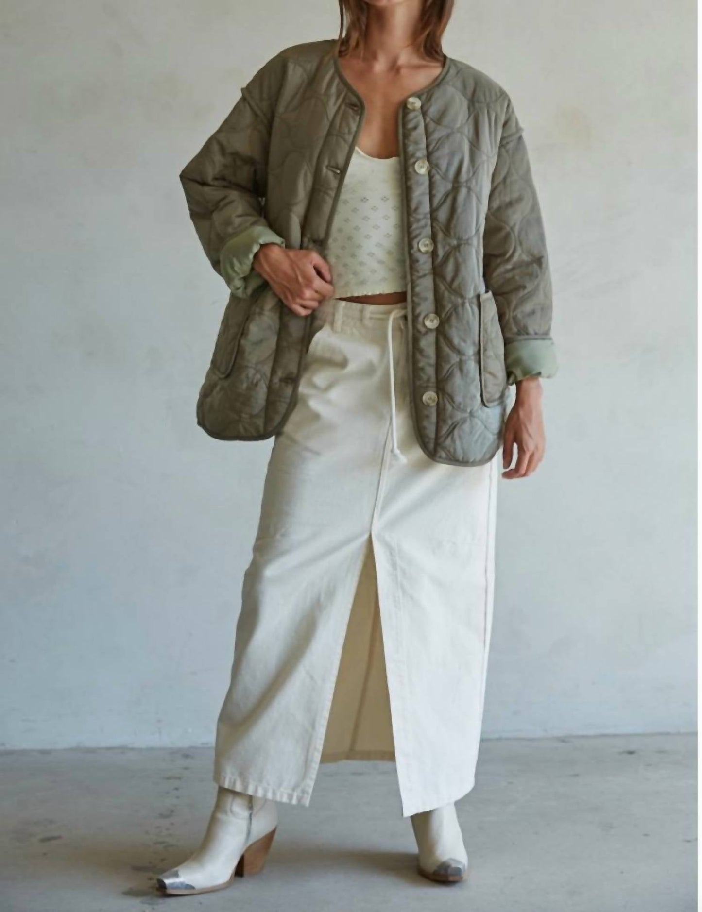 By Together - Woven Nylon Quilted Jacket