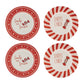 Ceramic Santa Candy Plate (Set of 4)