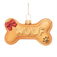 Glass Dog Bone Ornament (Set of 12)