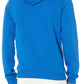 Reebok Men's Logo-Print Fleece Hoodie Blue Size XL