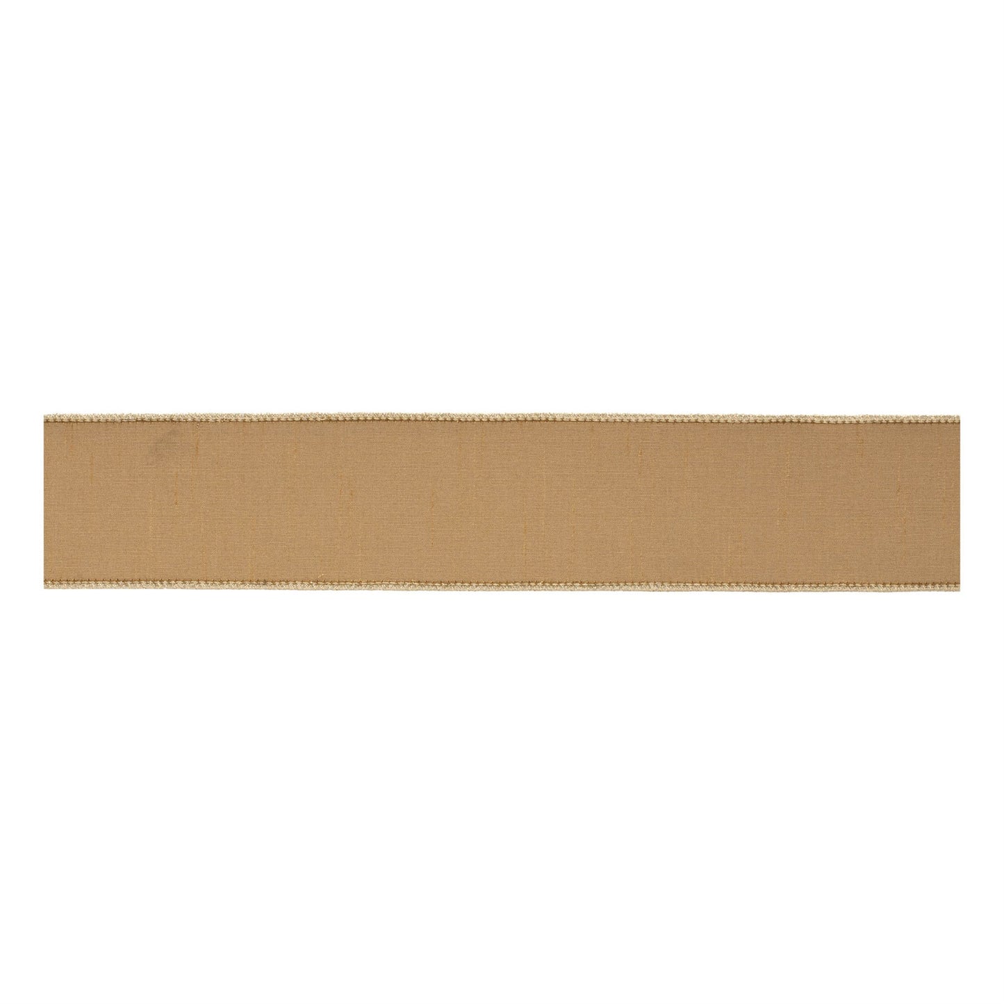 Gold wired ribbon 2.5" x 10 yds.