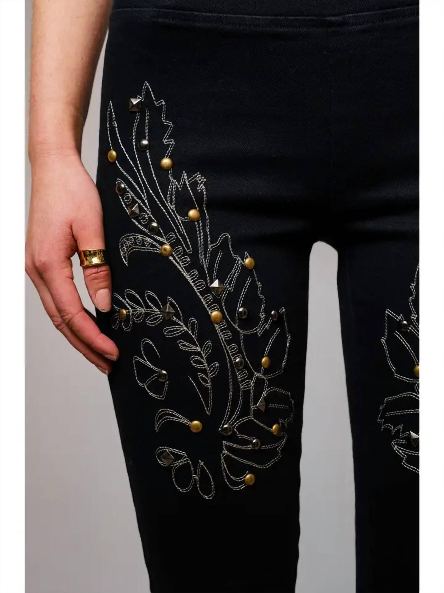Blue B - Sloane Wide Waist Stretch Denim Jeans