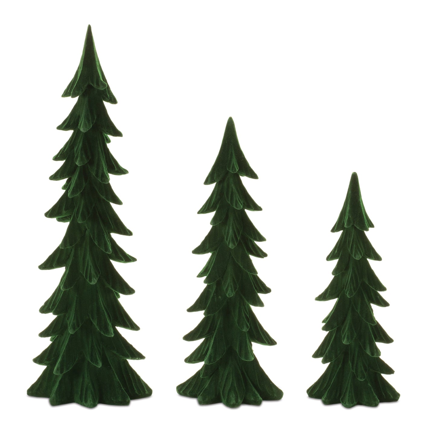 Velvet Pine Tree (Set of 3)