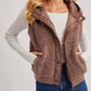 Bluivy - Button Down Sherpa Fleece Quilted Hood Vest