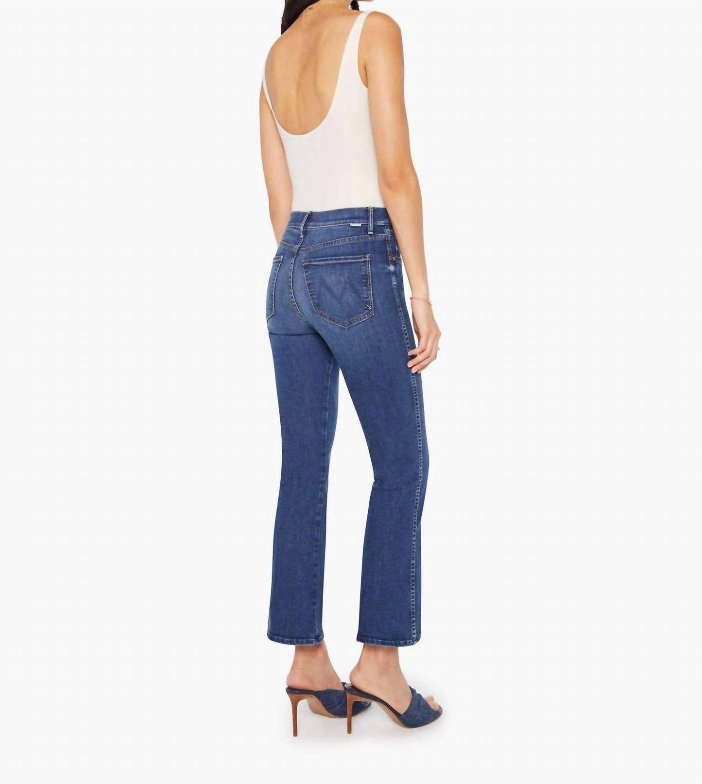 Mother - Mid Rise Smokin Double Flood Jeans