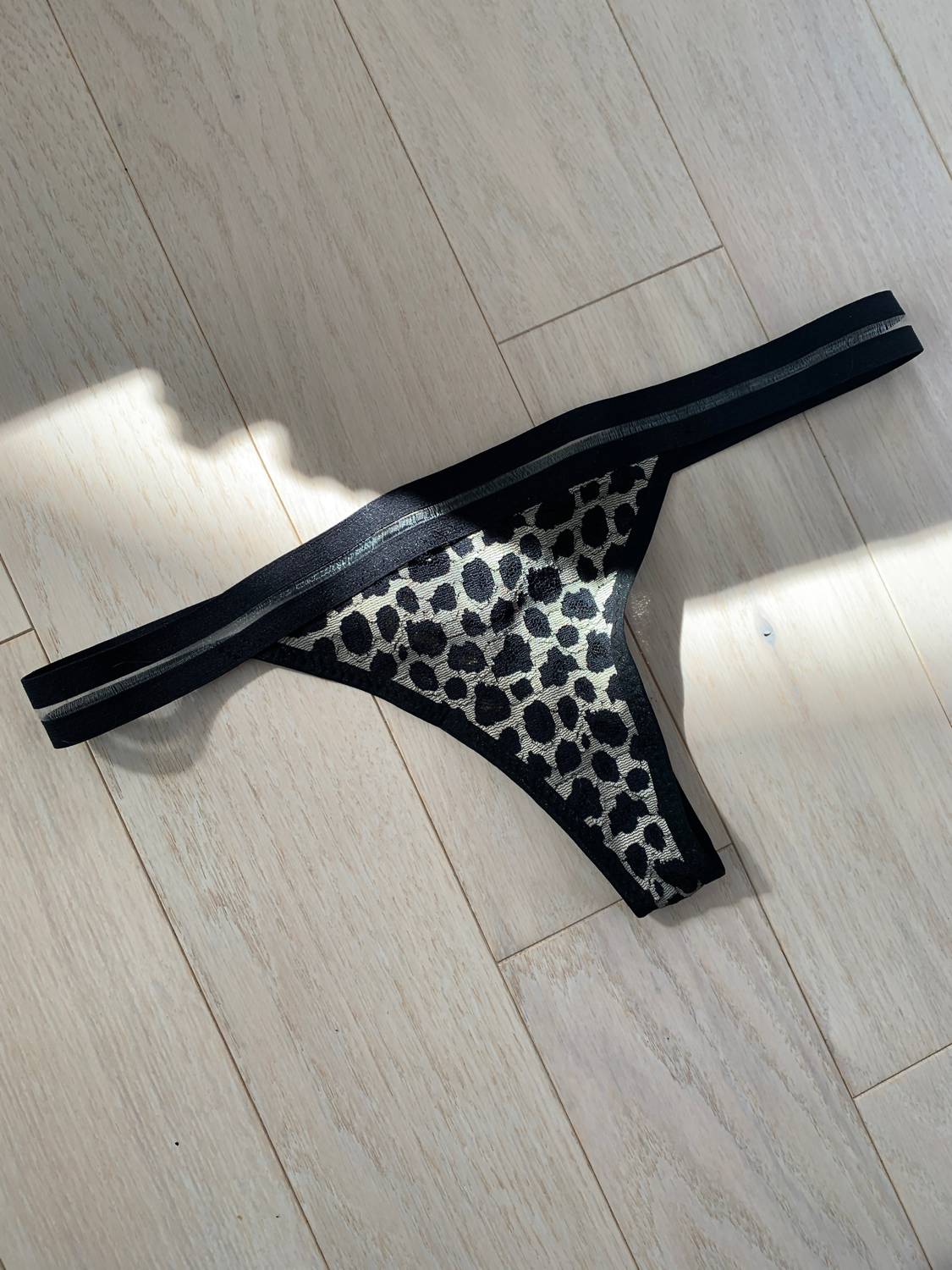 Titov - Women's Molly Leopard Print Lace Thong