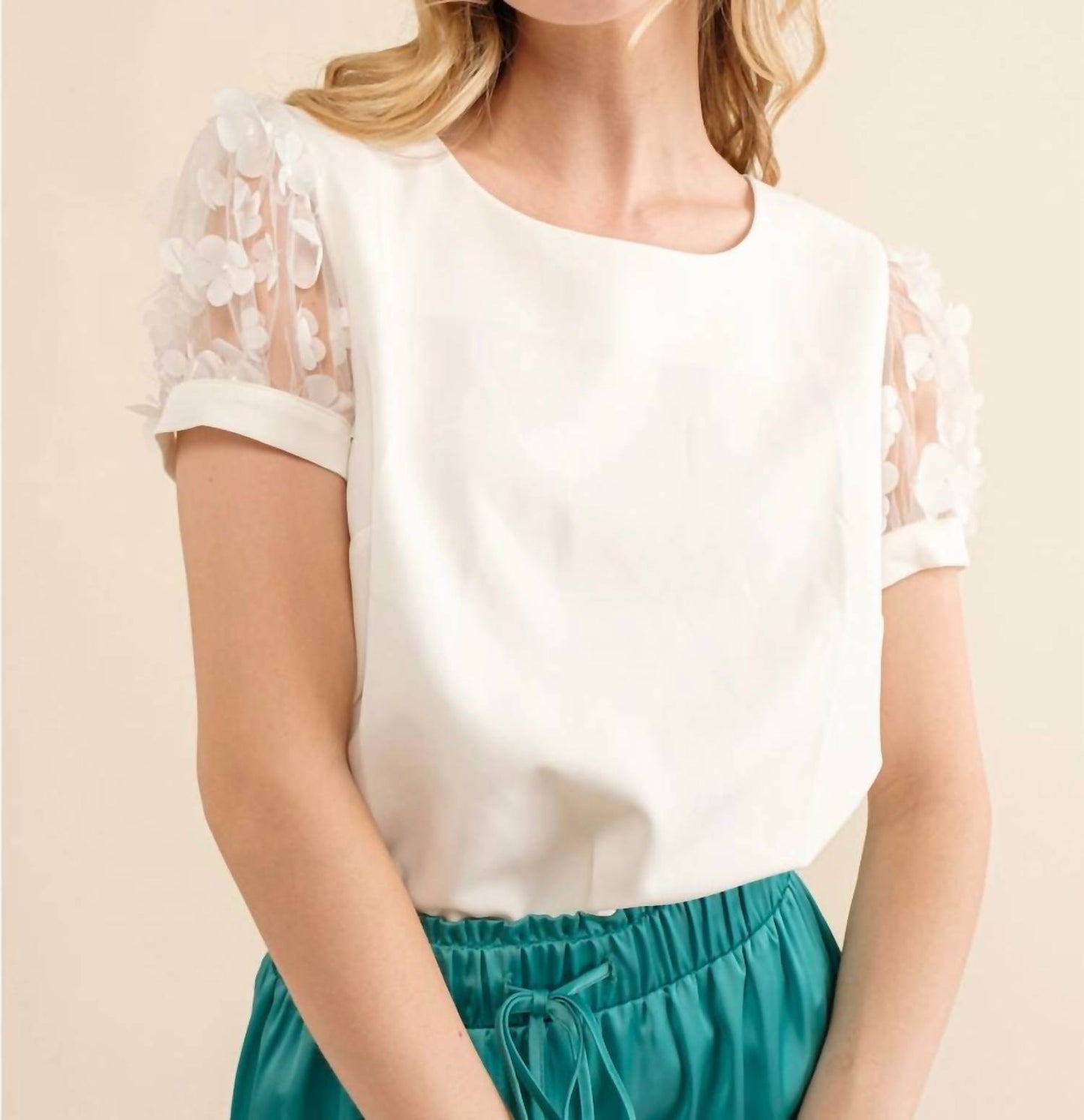 143 Story - Rosalee Floral Sleeve Top