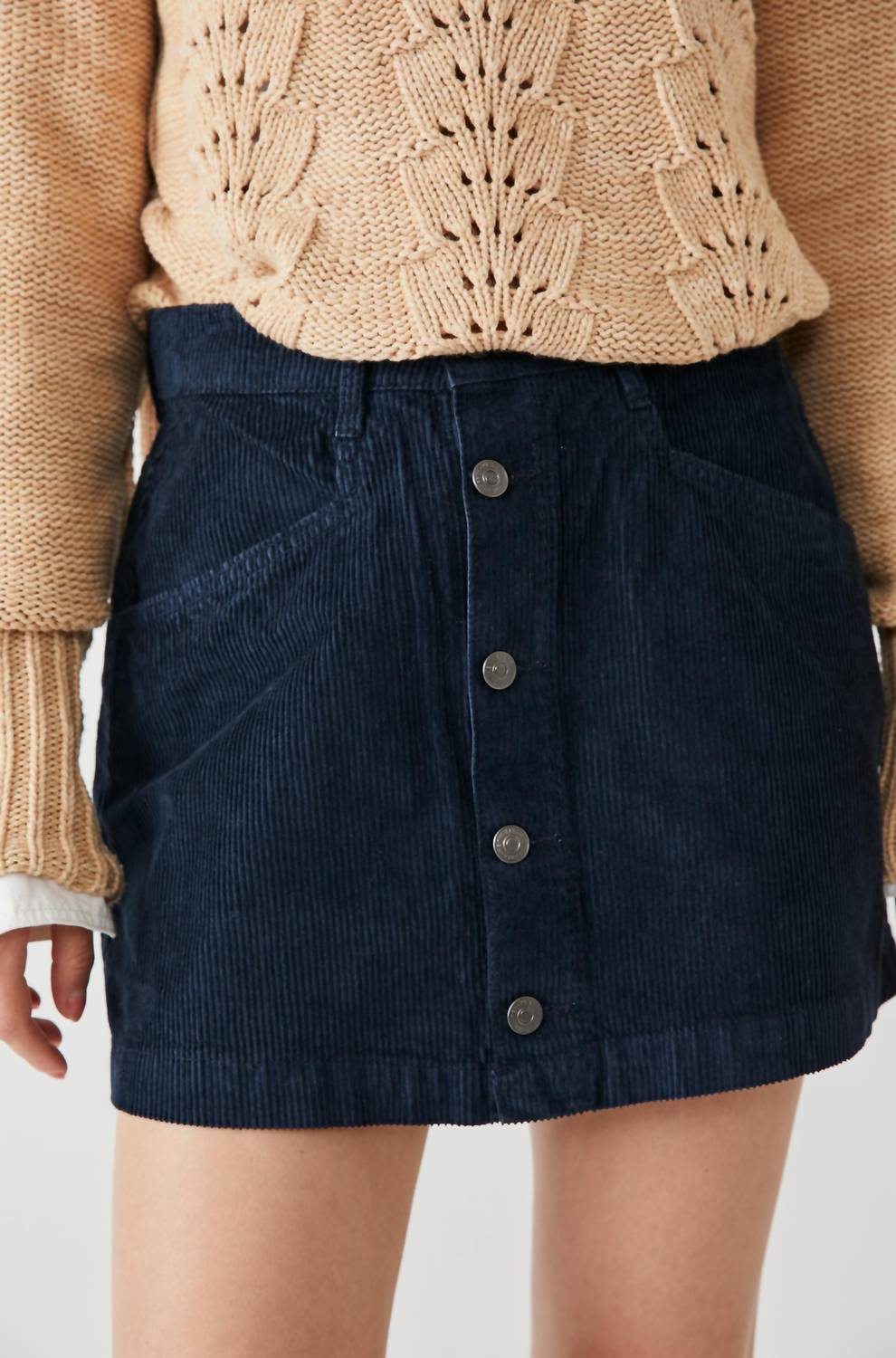 Free People - Ray Cord Mini Skirt