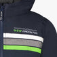 London Fog - Toddler Boys Zip Front Hooded Sporty Stripe Raincoat