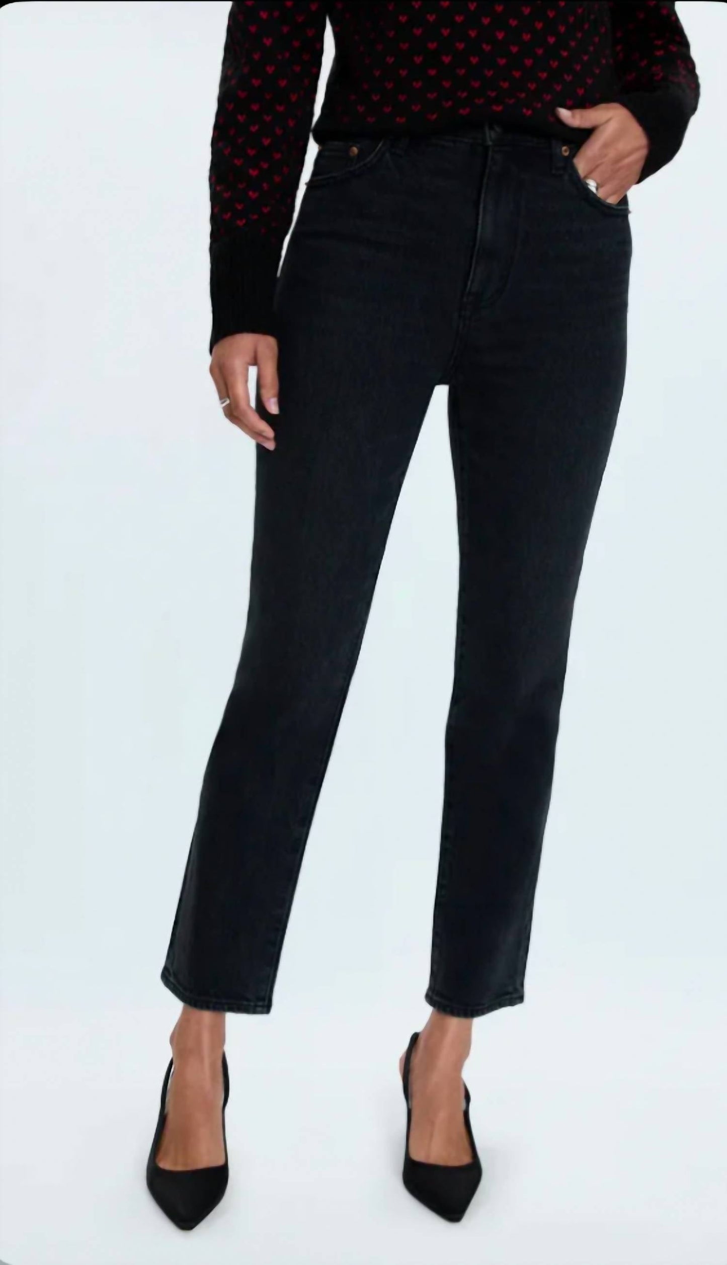 Pistola - BRI HIGH RISE SLIM STRAIGHT JEANS
