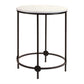 Round Marble Top Accent Table (Set of 2)