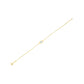 14k Yellow Gold MOP Evil Eye Bracelet (1.00 mm)