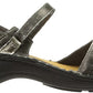 Naot Women's Papaya Wedge Sandal Metal Leather Size 36 M EU
