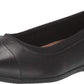 Clarks Women's Un Darcey Cap Ballet Flat Black Size 9.5 D(W) US