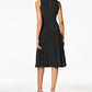 Taylor Women's Ruched & Ruffled Flyaway Dress Black Size 12"