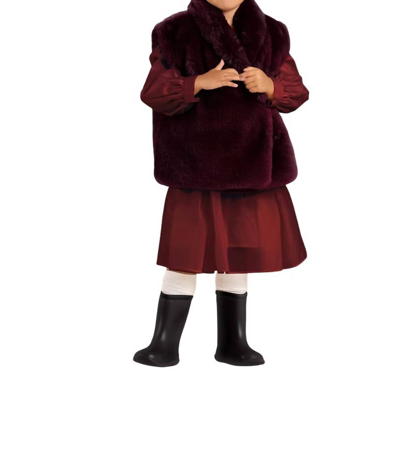 Omamimini - Kids Faux Fur Vest
