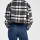Elan - Bianca Cropped Plaid Shacket